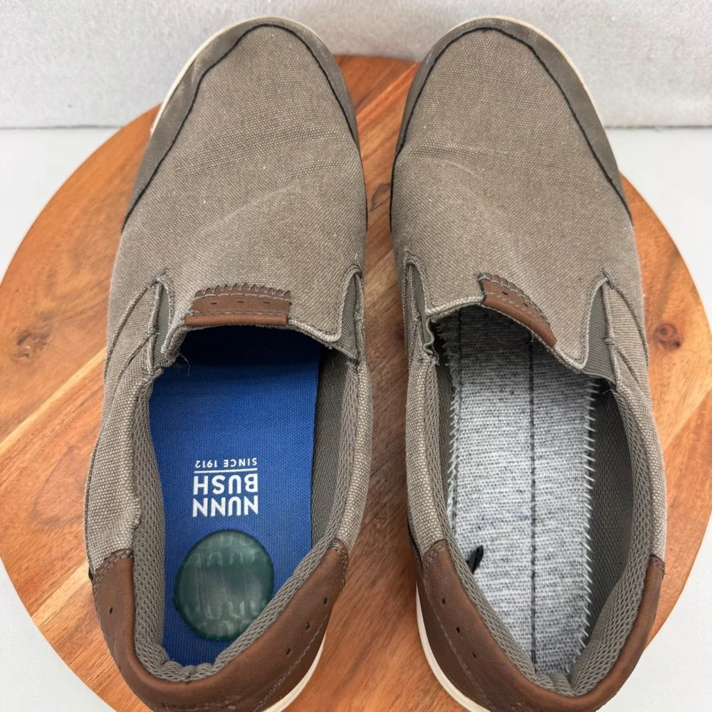 Man's‎ Loafers Nunn Bush City Walk Canvas Moc Toe Slip-On 14M Casual